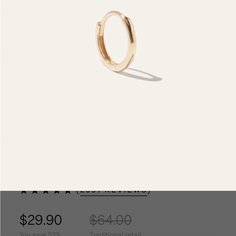 14k gold hoops